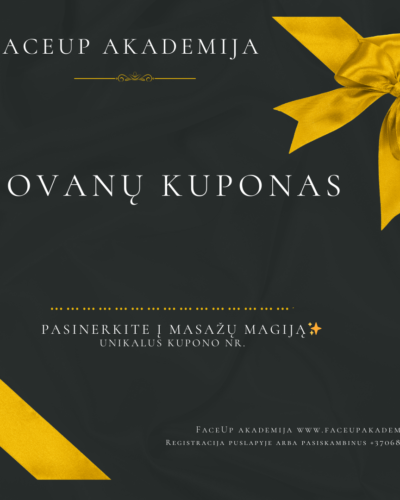 DOVANŲ KUPONAS. Kobido masažas su ozono terapija 60min.